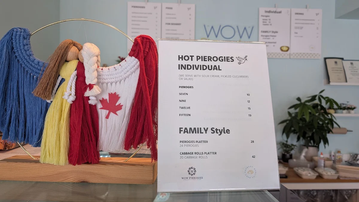 Menu, WOW Pierogies