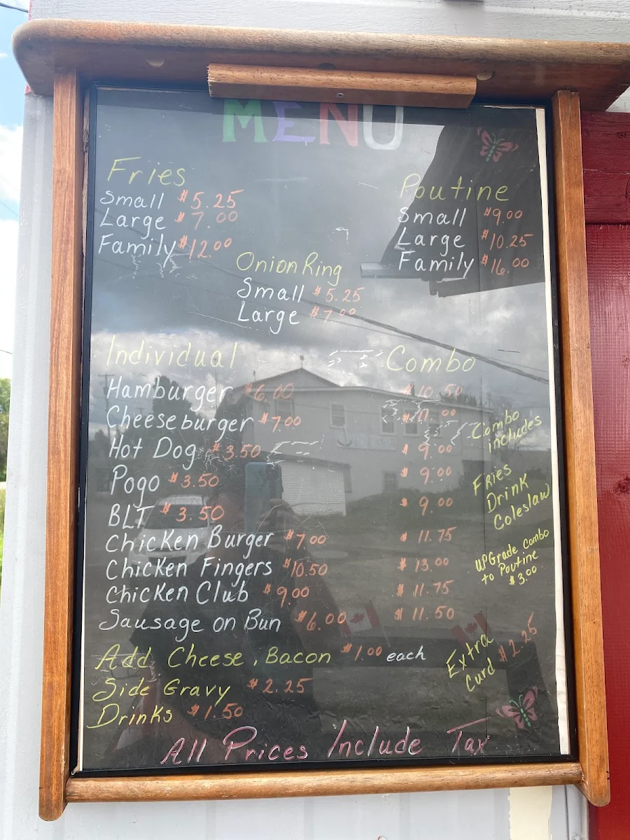 Menu, My Fries and more