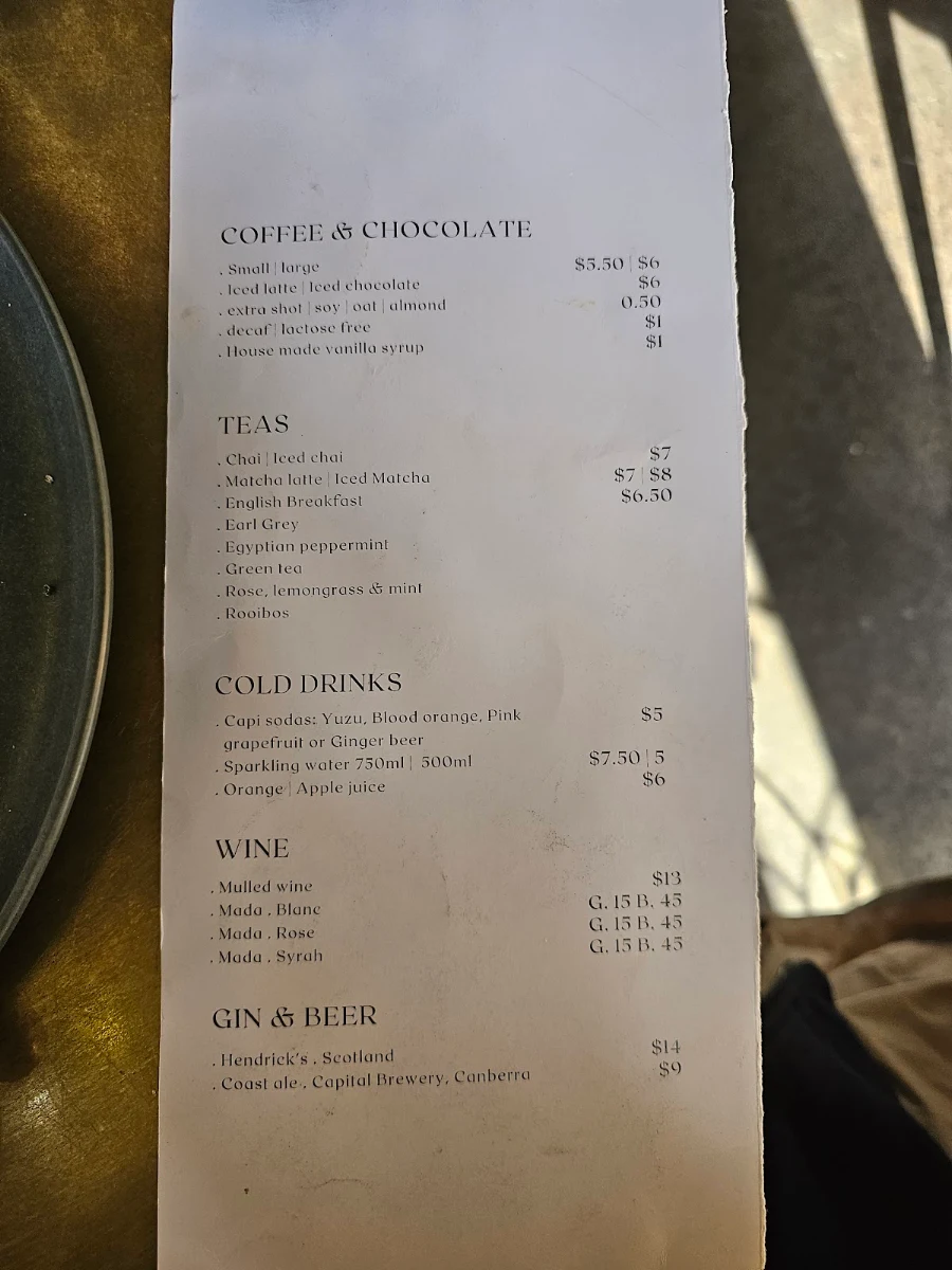 Menu, Močan & Green Grout