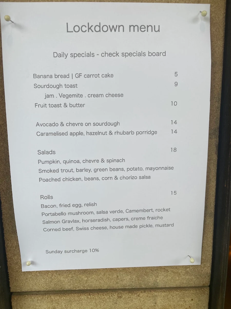 Menu, Močan & Green Grout