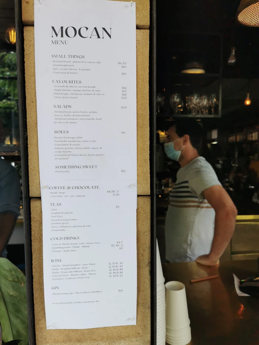 Menu, Močan & Green Grout