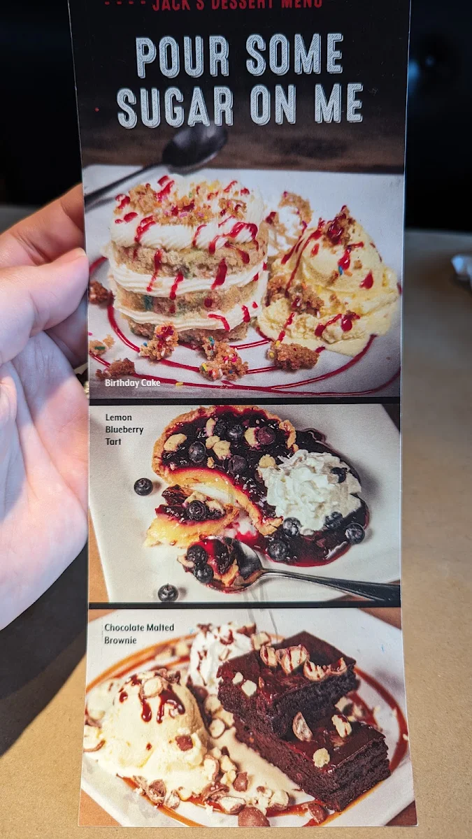 Menu, Jack Astor's Bar & Grill Boisbriand