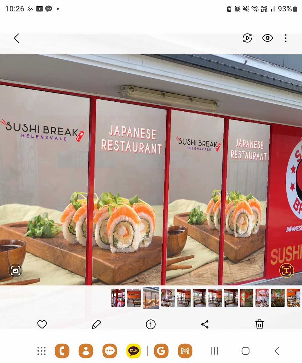 Menu, Sushi Break Helensvale