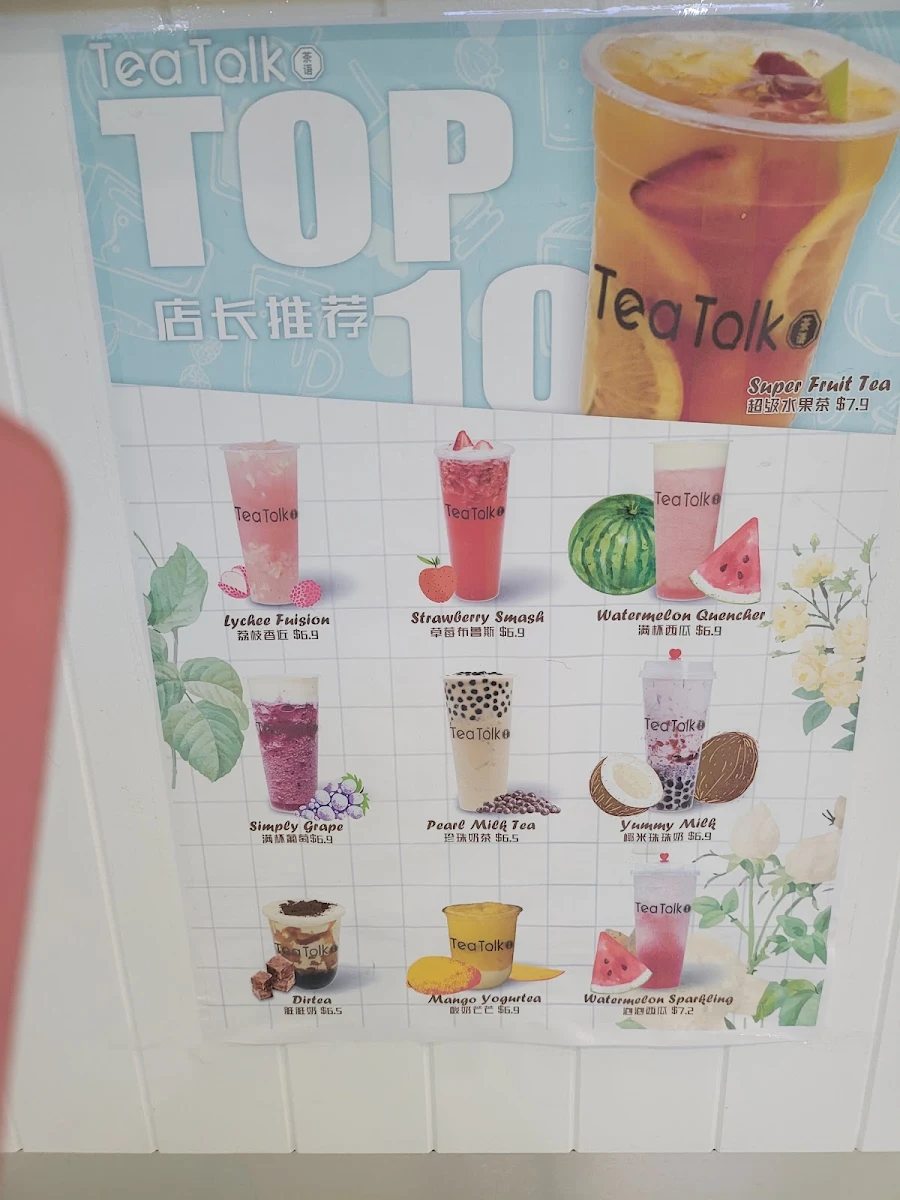 Menu, Tea Talk