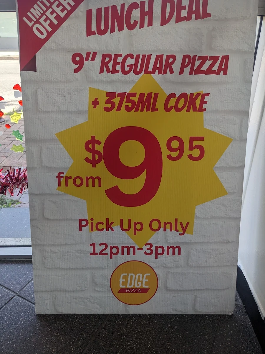 Menu, Singo Pizza Crew