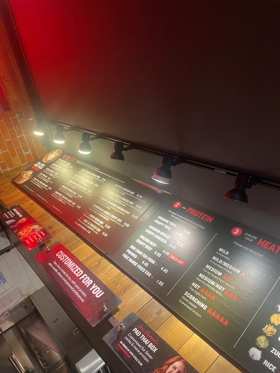 Menu, Noodlebox