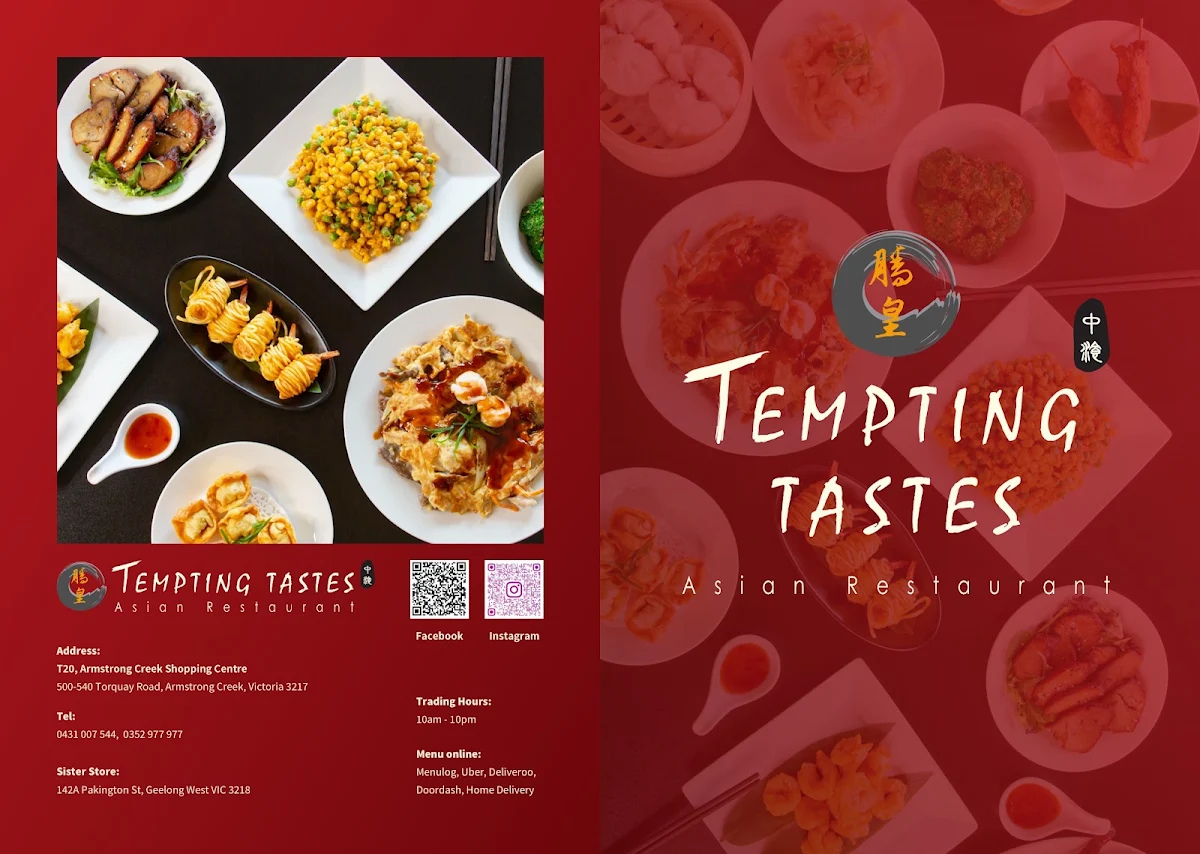 Menu, TEMPTING TASTES ARMSTRONG