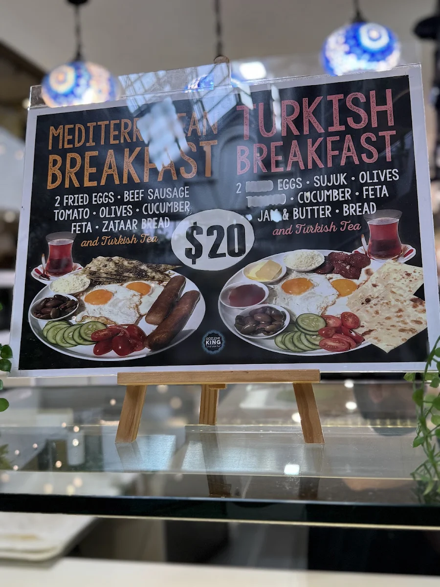 Menu, Gözleme King Blacktown