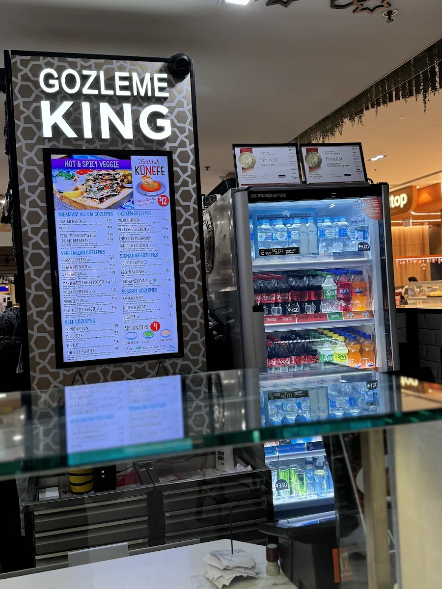 Menu, Gözleme King Blacktown