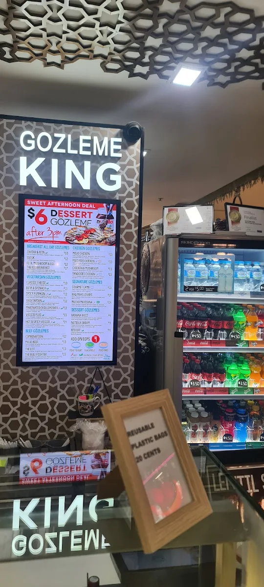 Menu, Gözleme King Blacktown
