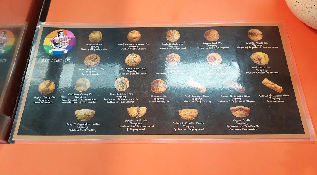 Menu, Tommos Pies