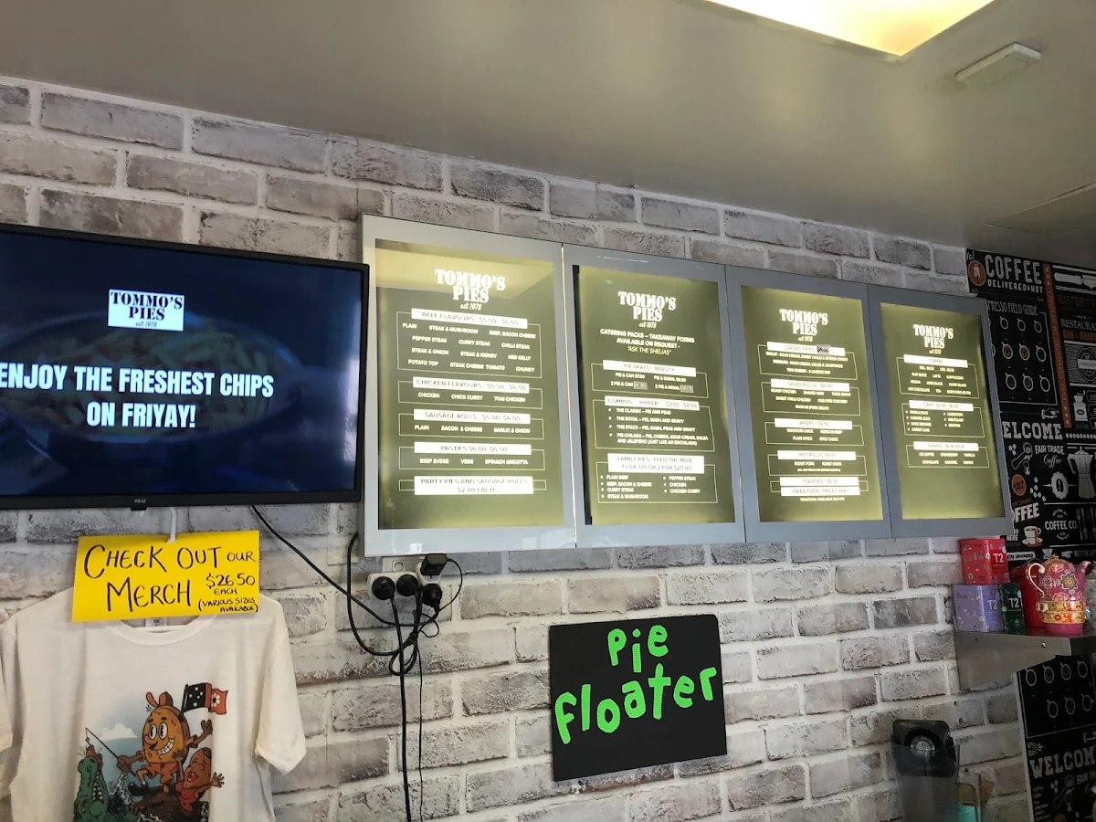 Menu, Tommos Pies