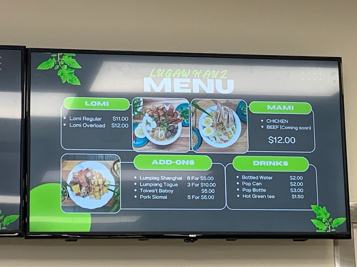 Menu, Lugaw Hauz