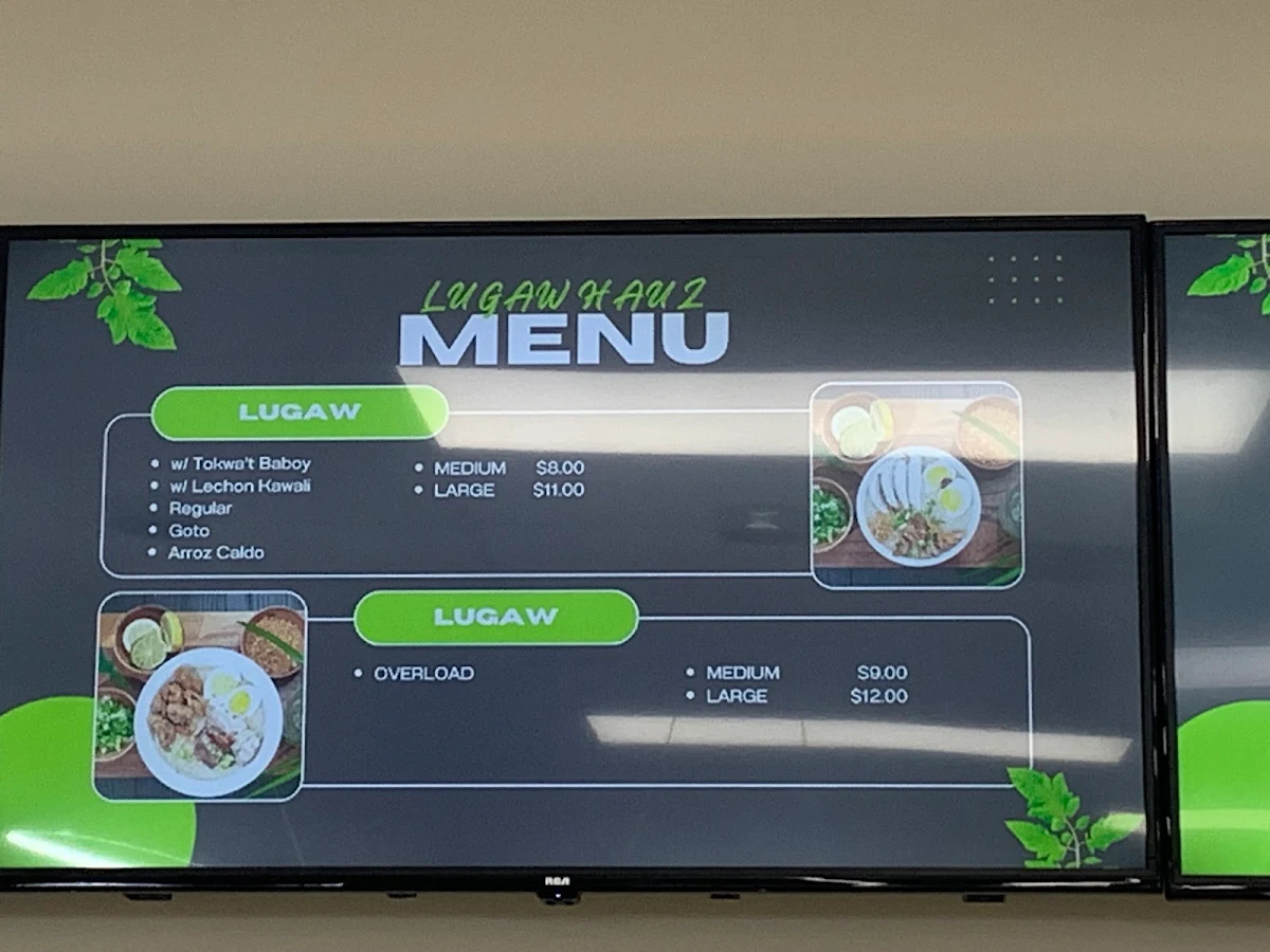 Menu, Lugaw Hauz