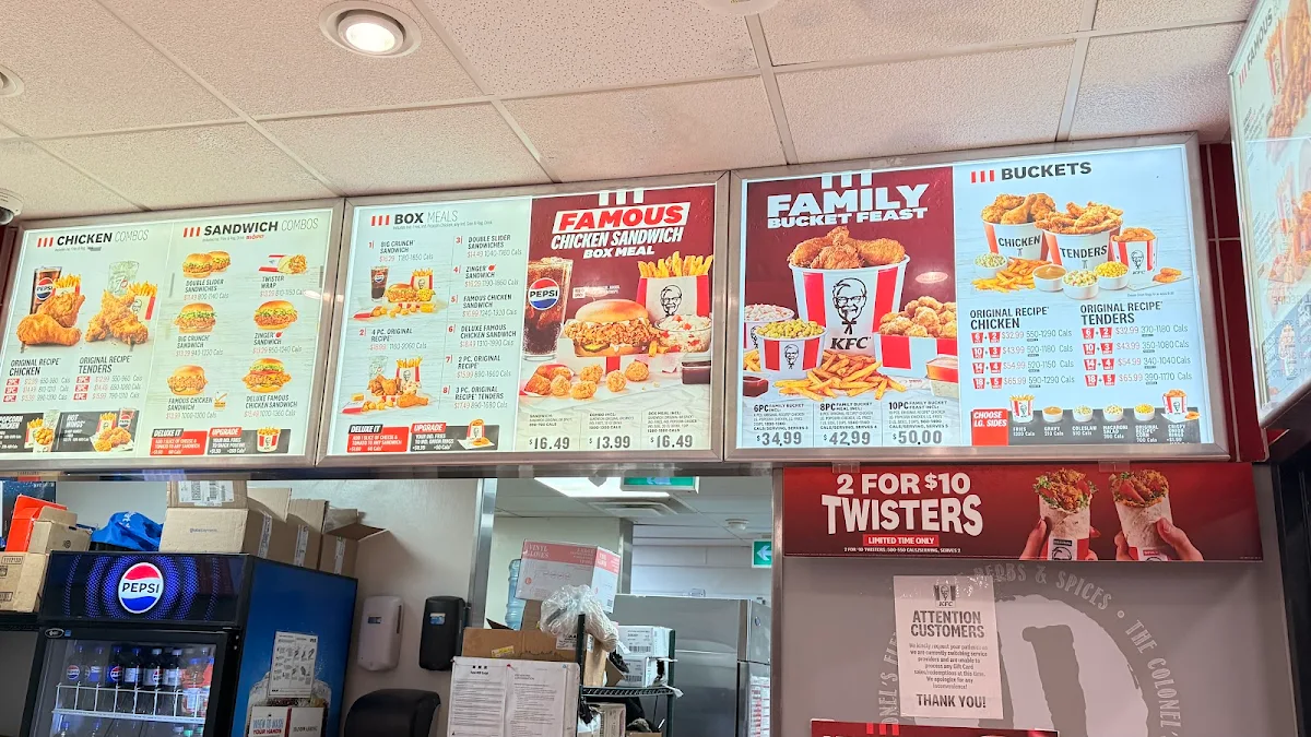Menu, KFC