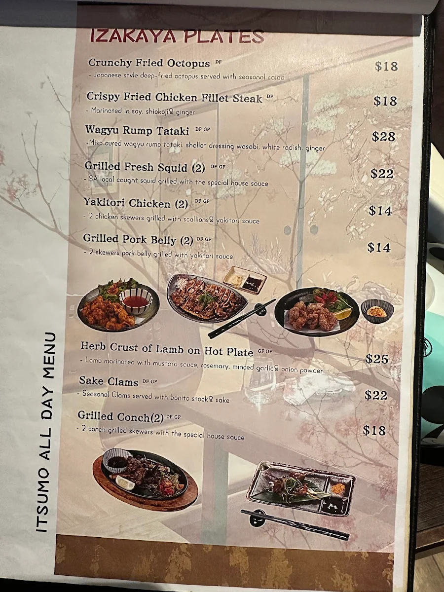 Menu, ITSUMO Japanese Restaurant & Izakaya Bar