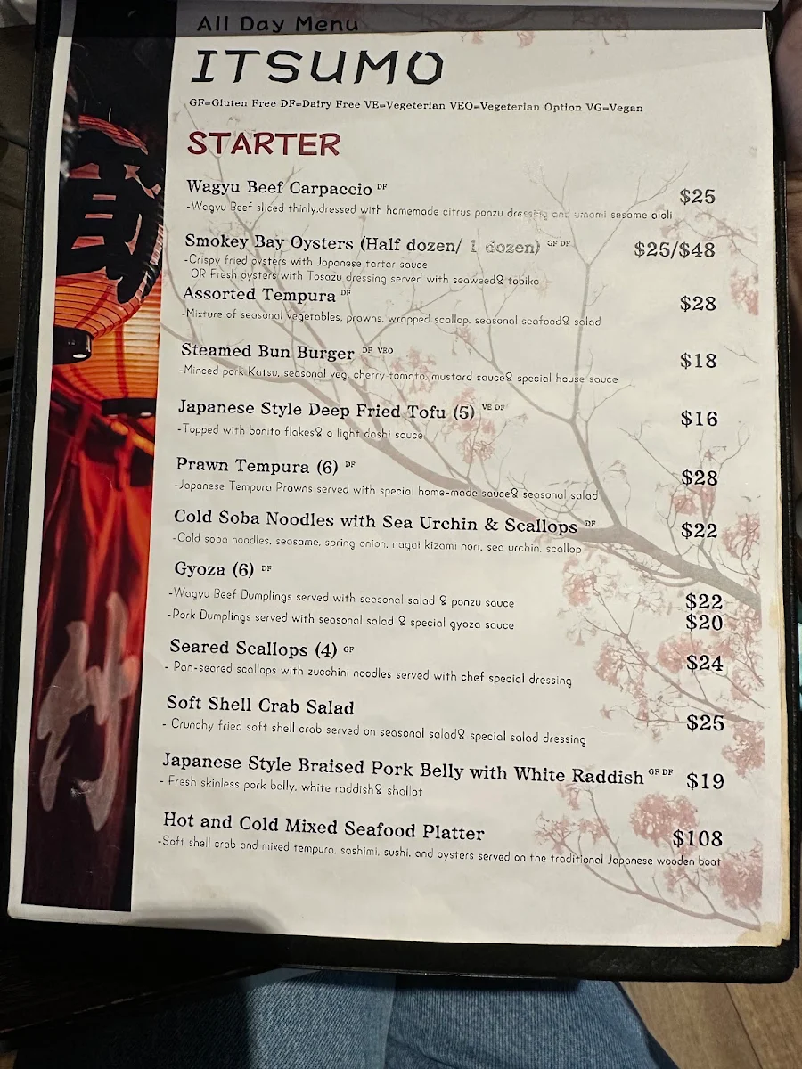 Menu, ITSUMO Japanese Restaurant & Izakaya Bar