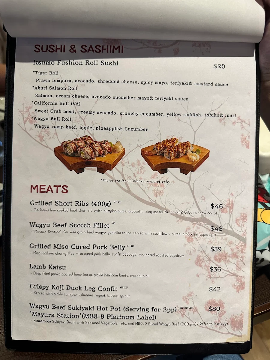 Menu, ITSUMO Japanese Restaurant & Izakaya Bar