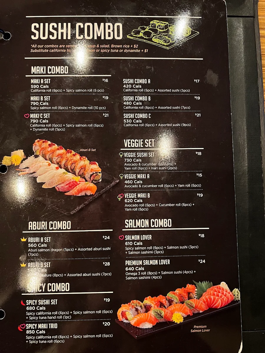Menu, Kibo Sushi House - Annex