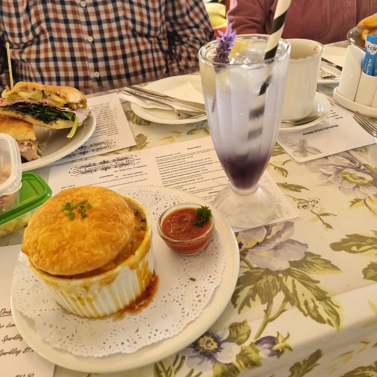 Menu, Lady Lavender's Tea Room