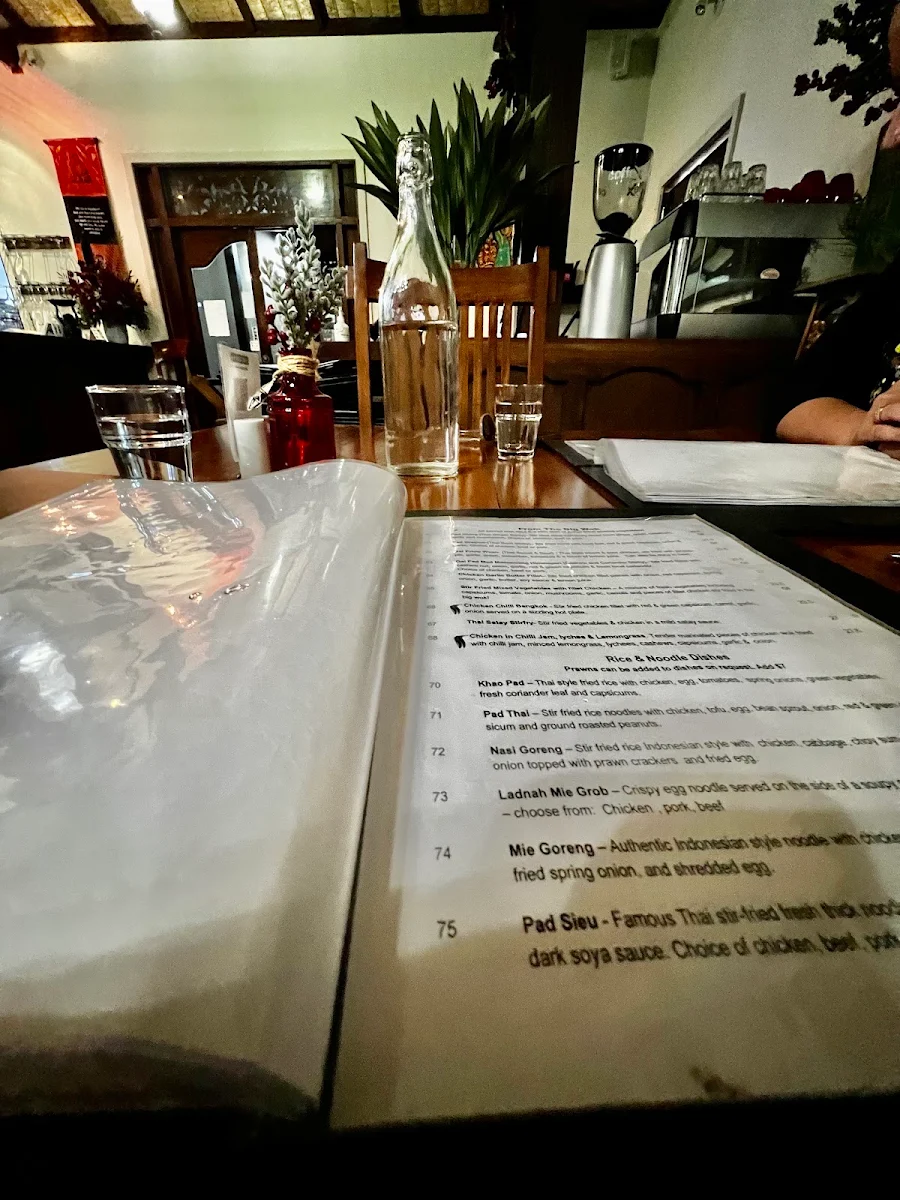 Menu, Java Spice