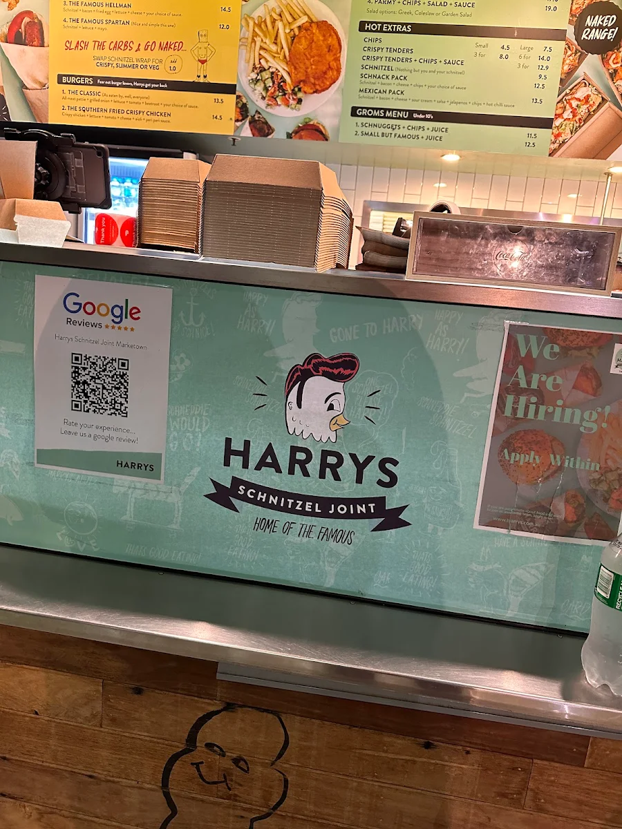 Menu, Harrys Schnitzel Joint Marketown