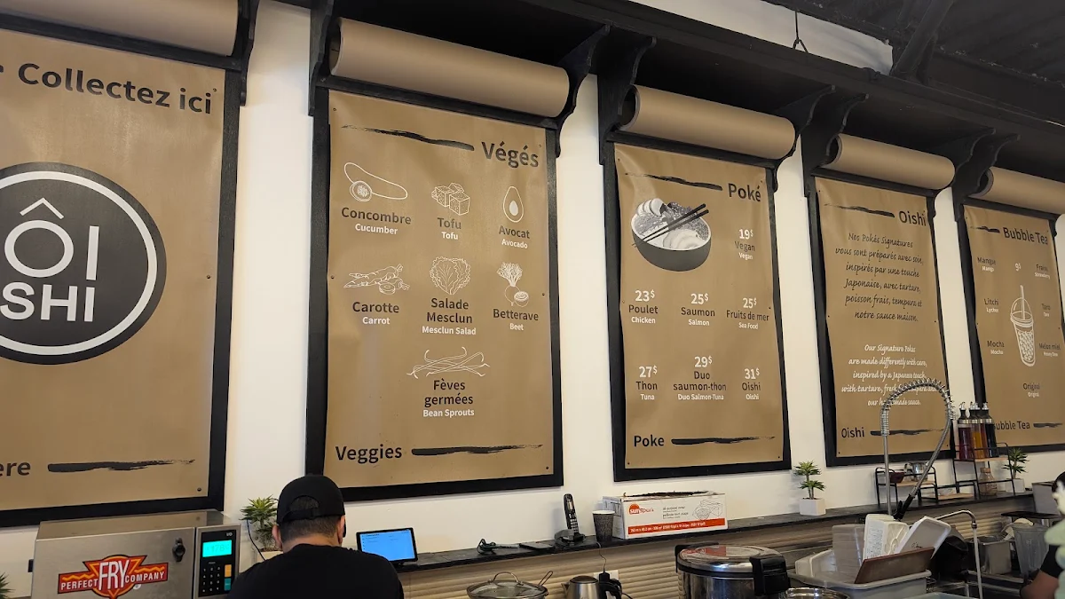 Menu, Oishi