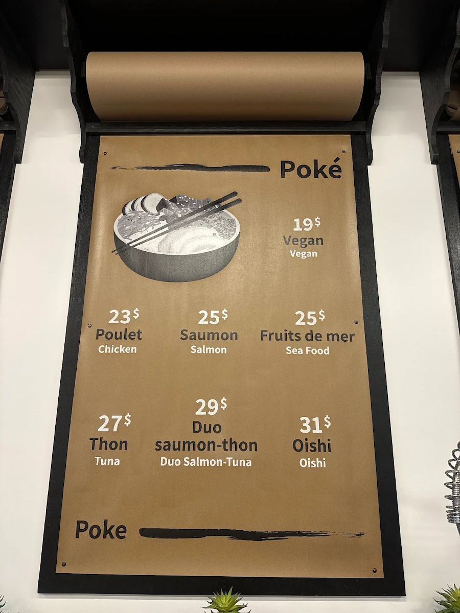 Menu, Oishi
