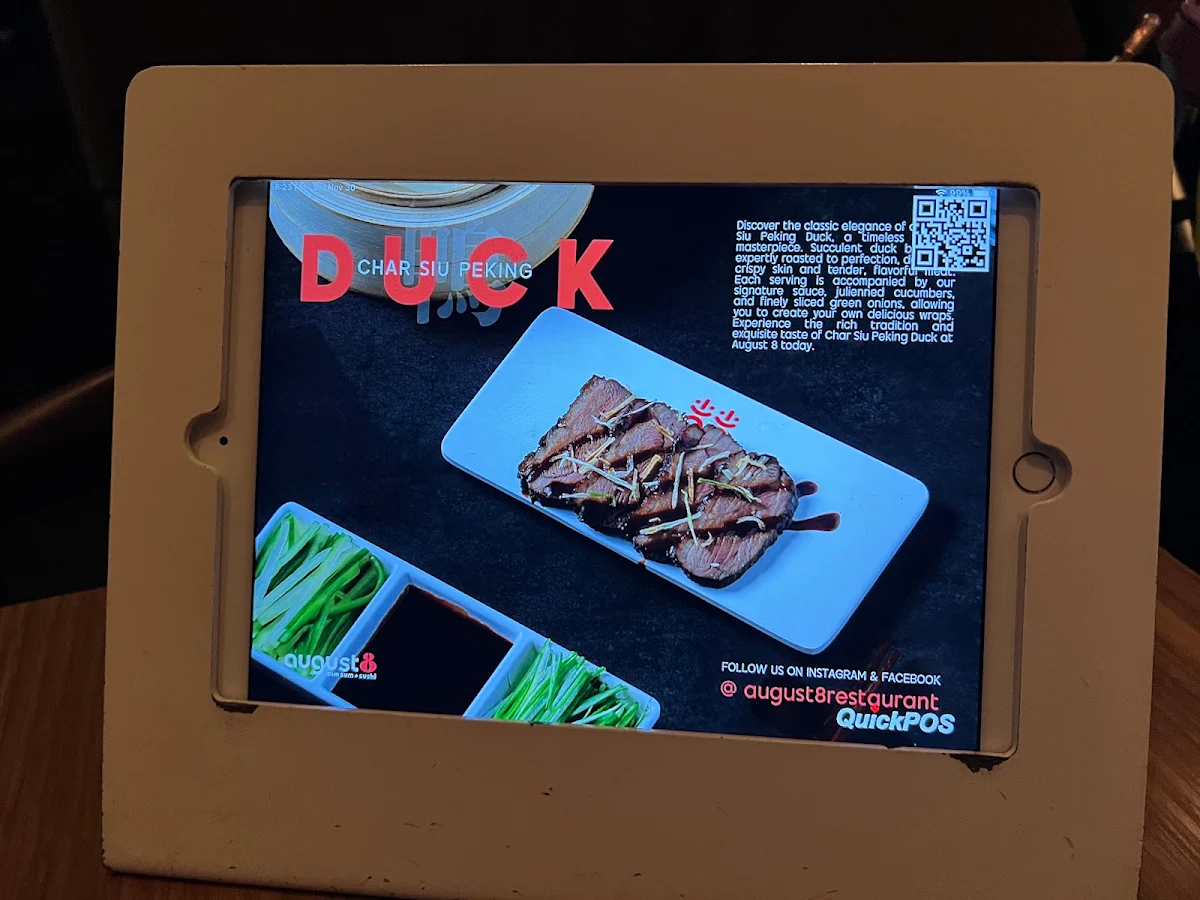 Menu, August 8 Brampton