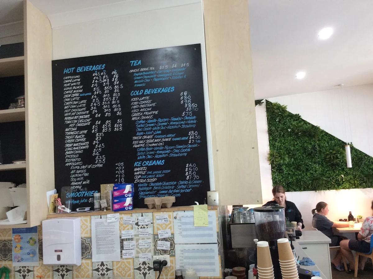 Menu, Montano's Patisserie Cafe.