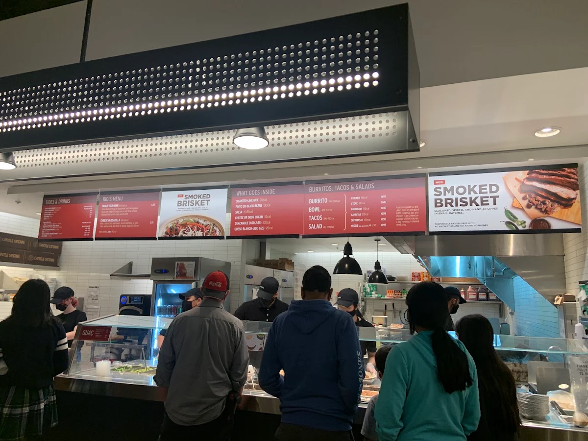 Menu, Chipotle Mexican Grill