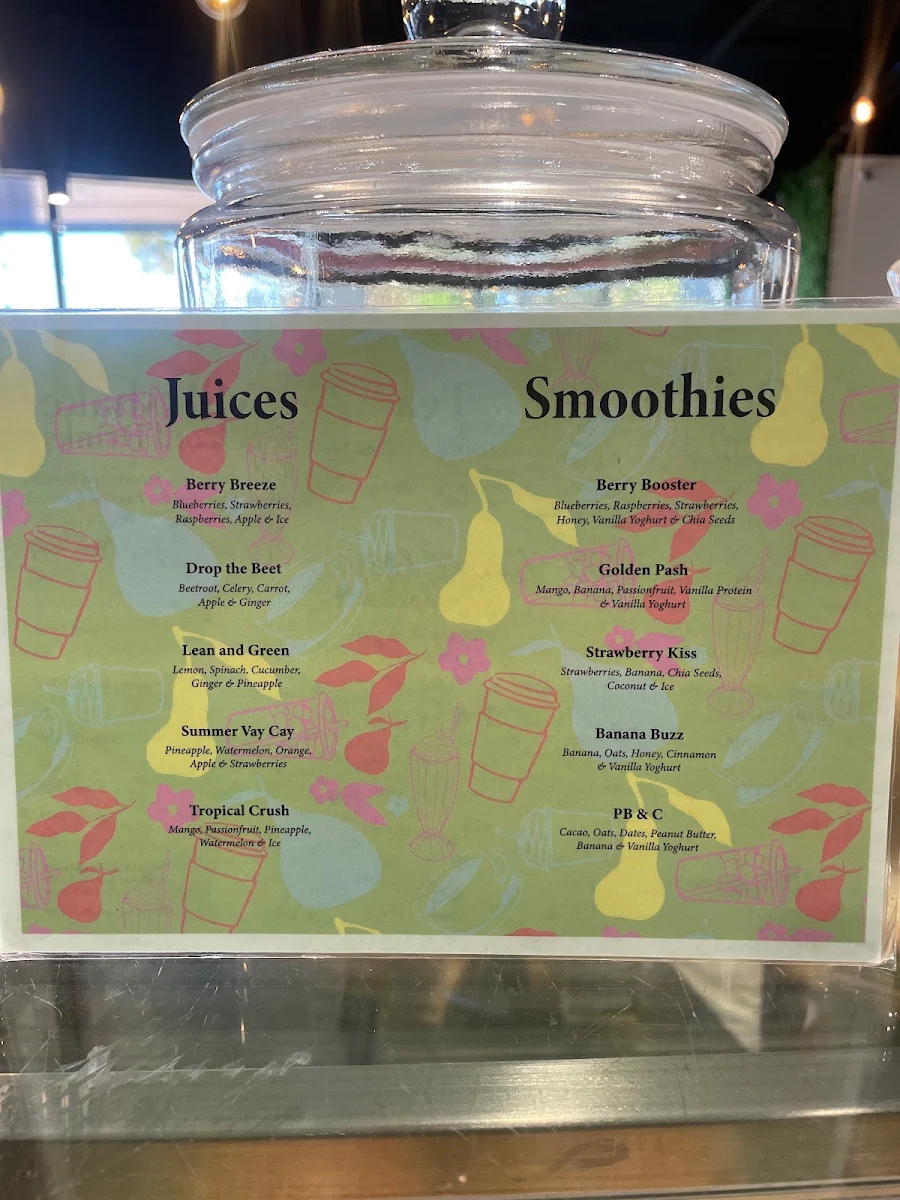 Menu, Golden Brew Cafe Mornington