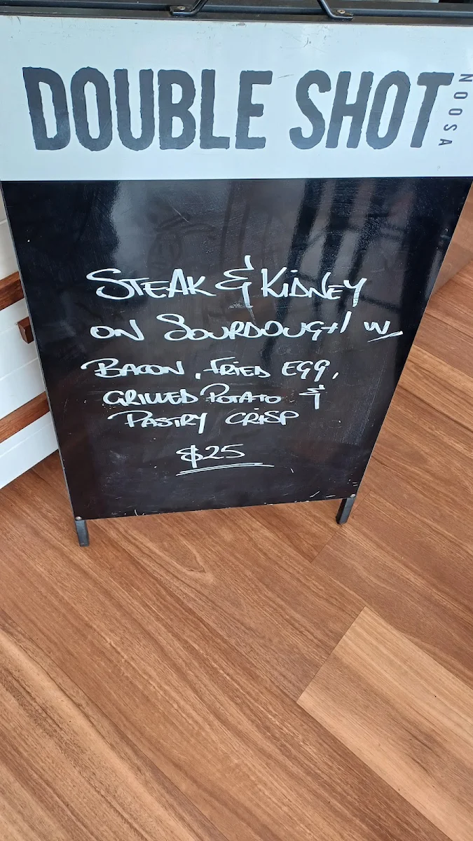 Menu, Double Shot Noosa