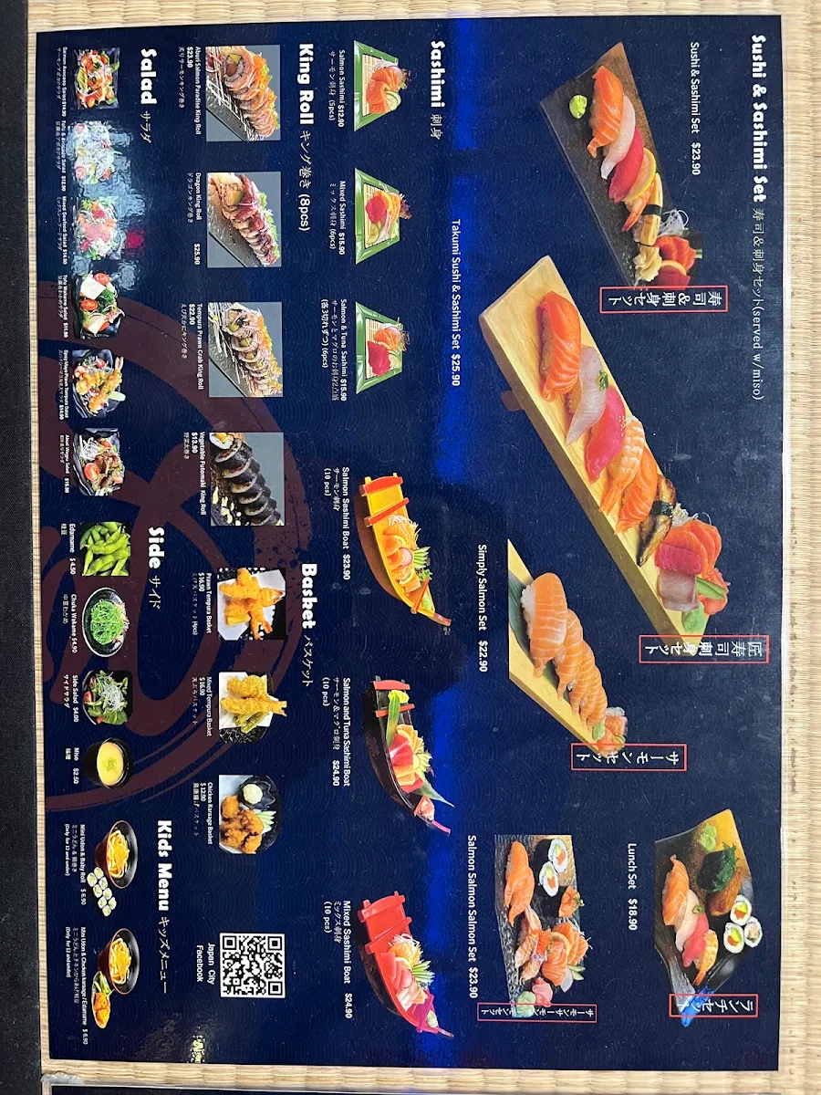 Menu, Japan City