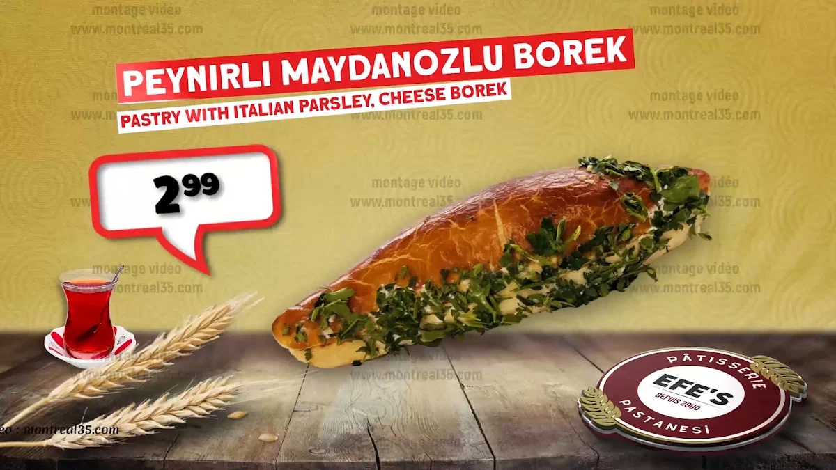 Menu, Efes Sweets