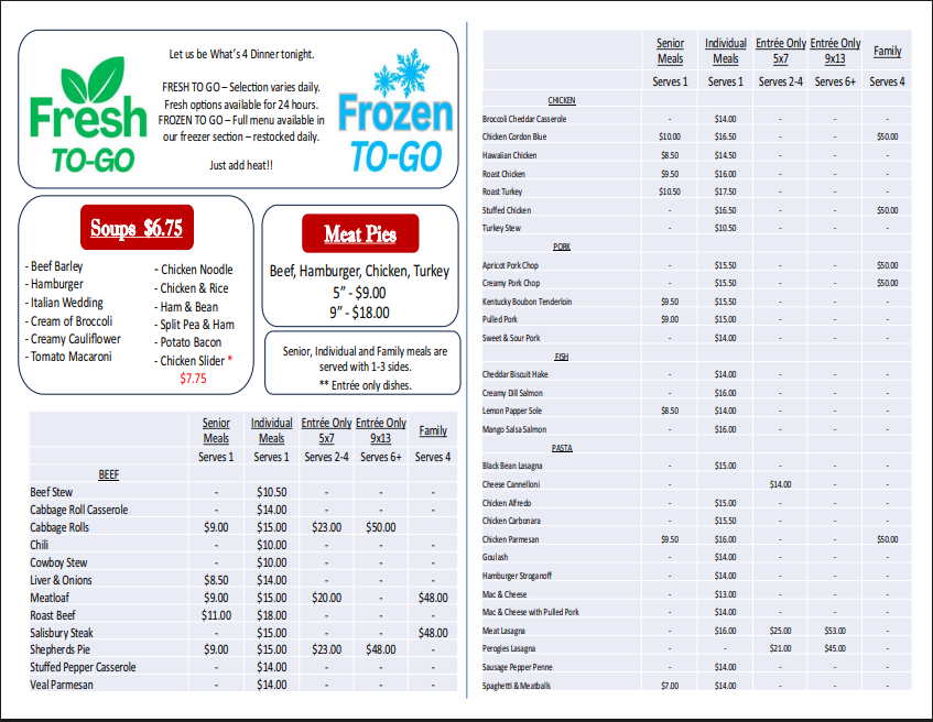 Menu photo 1