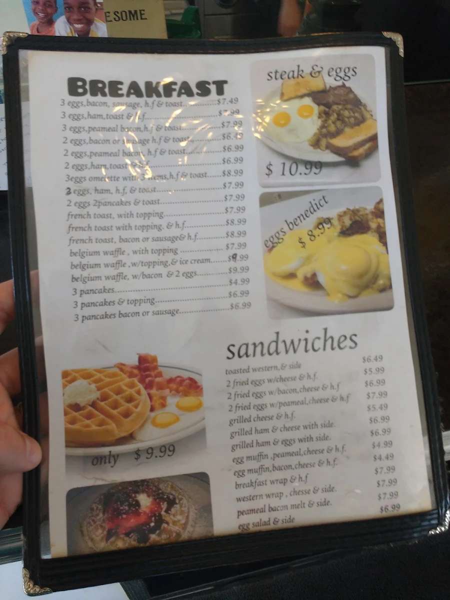 Menu, Donut Diner