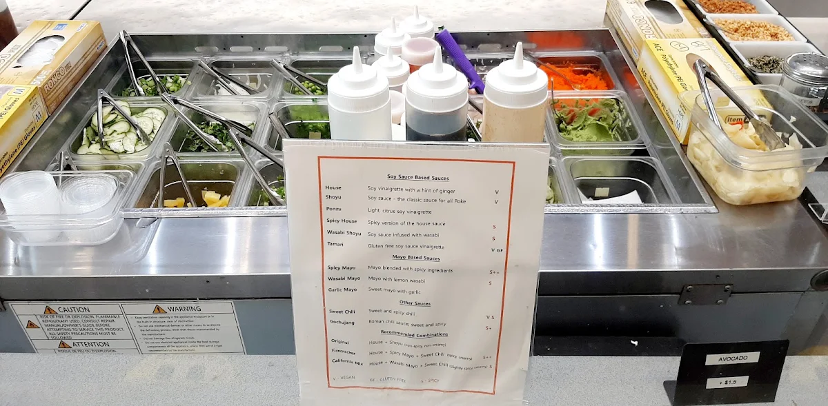 Menu, PokeLani
