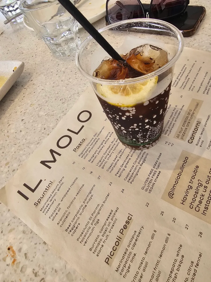 Menu, IL MOLO Italian Kitchen & Bar