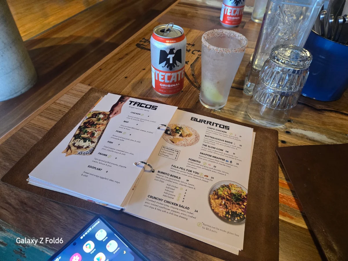 Menu, La Cabra Mexican St Kilda