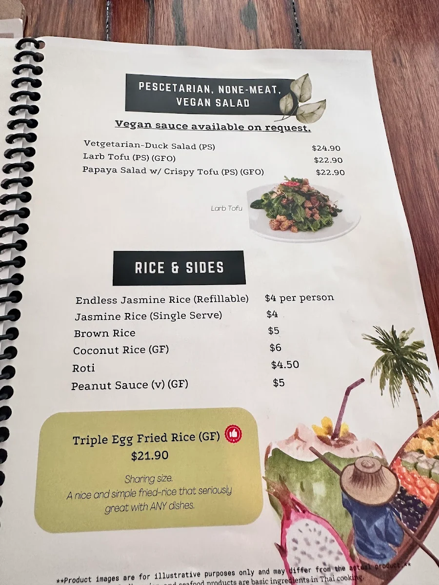 Menu, AtomThai NEWTOWN