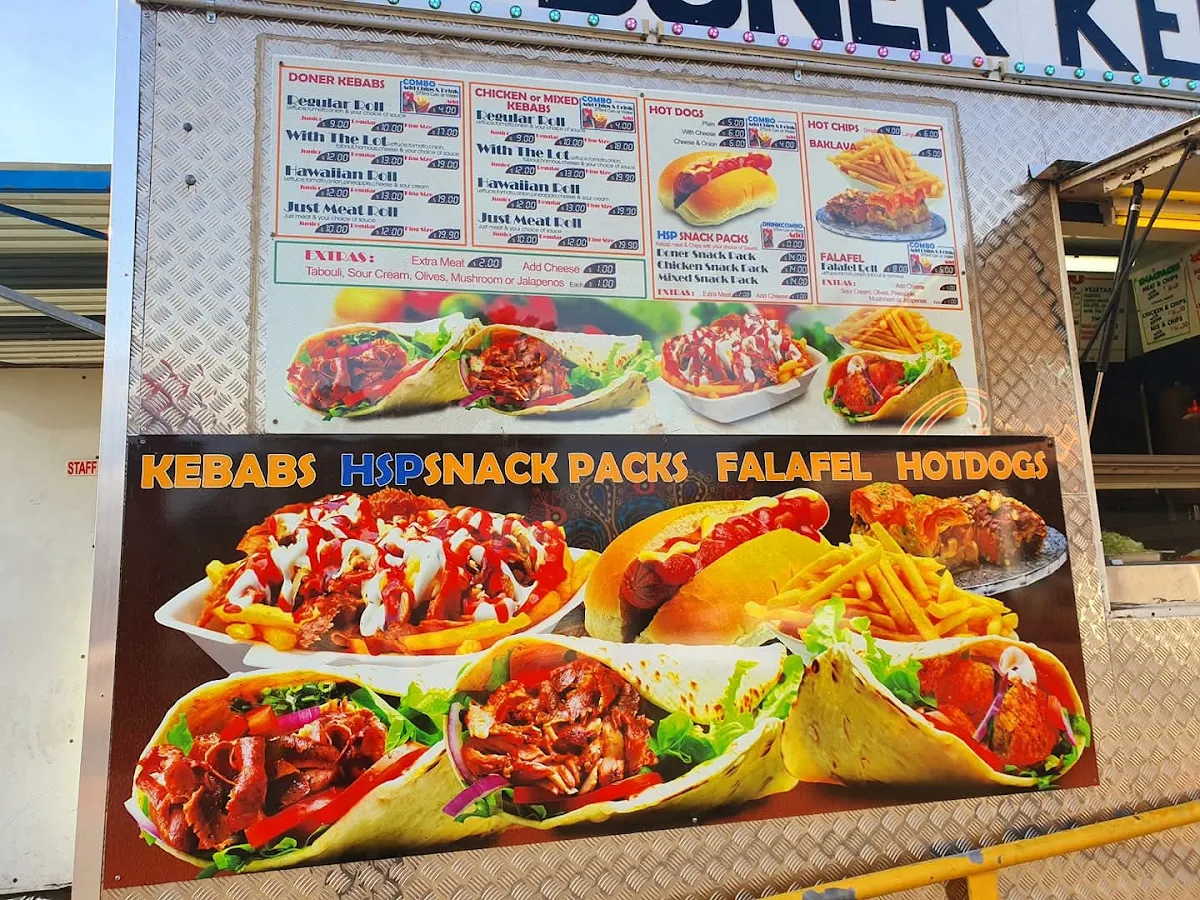 Menu, Fresh Cut Kebab Van Dapto