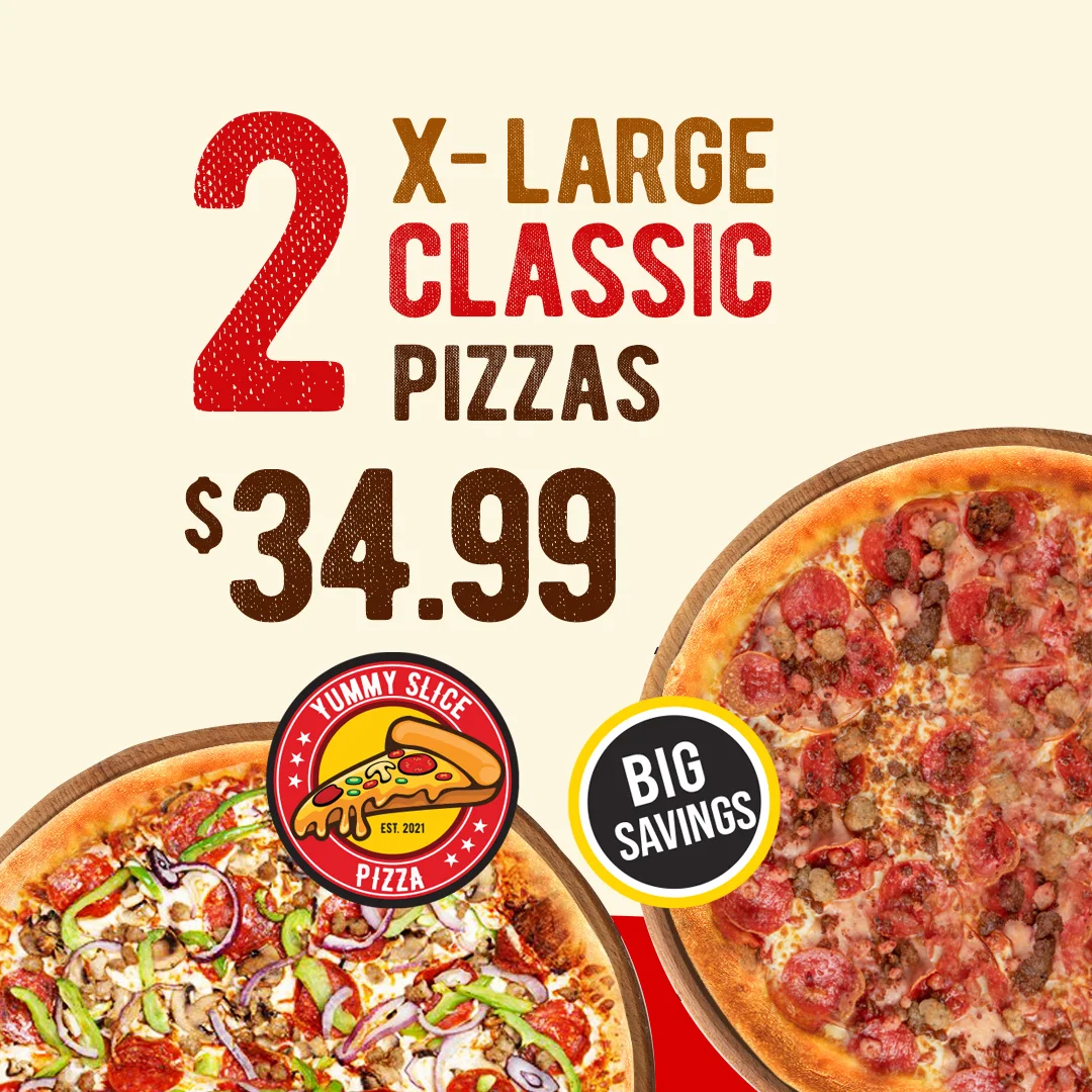 Menu, Yummy Slice Pizza