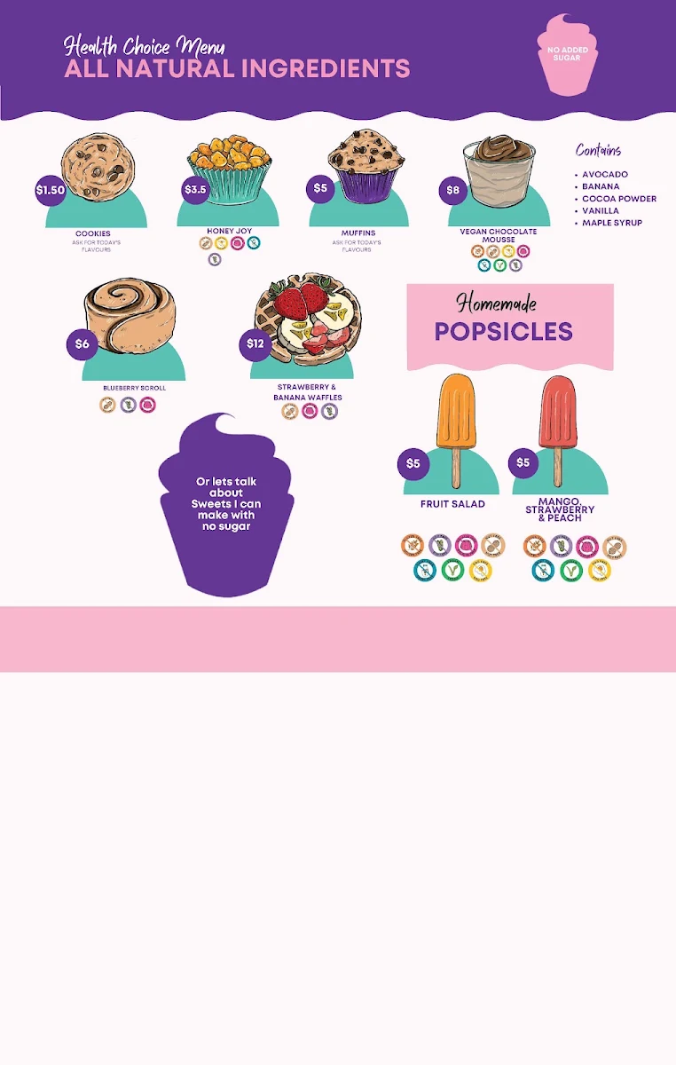 Menu, Sweet Forbidden Journey