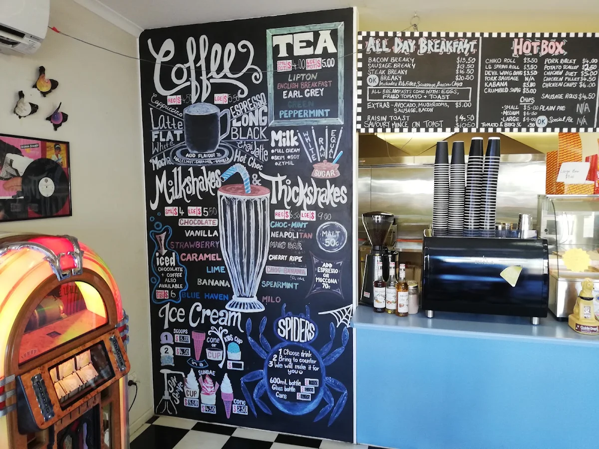 Menu, OK MILK BAR