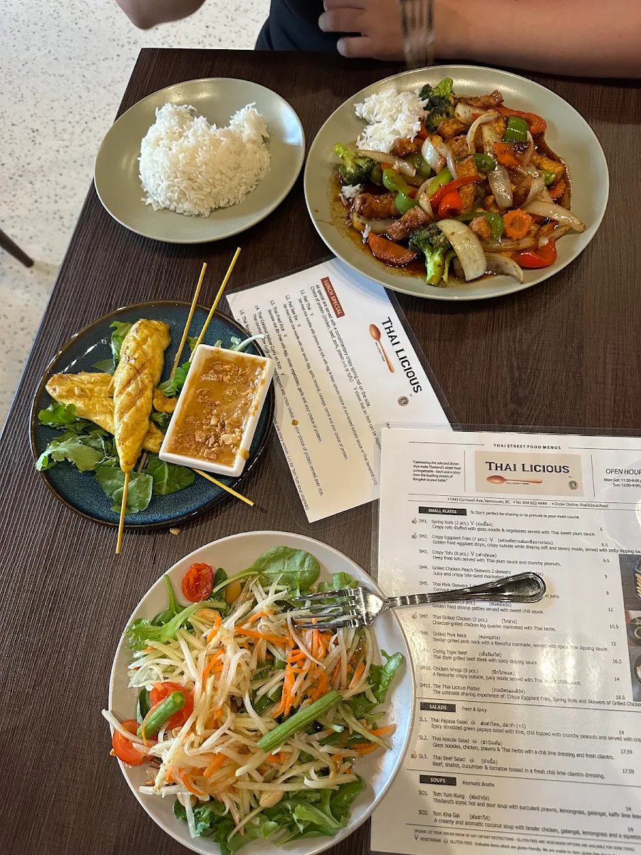 Menu, ThaiLicious