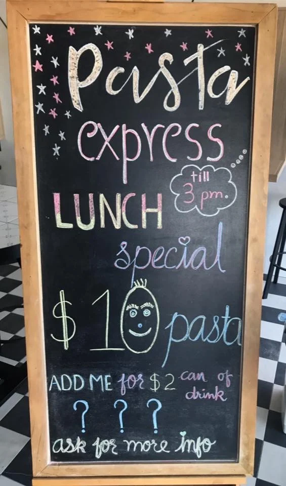 Menu, Pasta Express