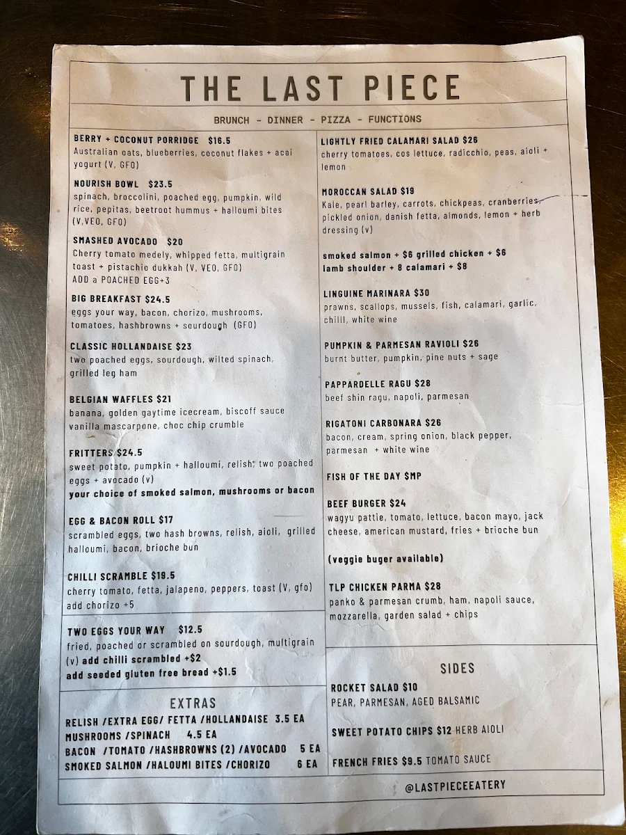 Menu, The Last Piece