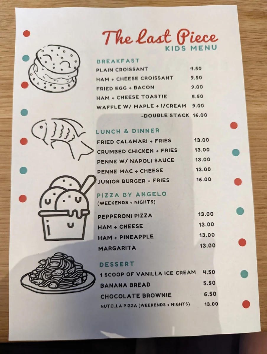 Menu, The Last Piece
