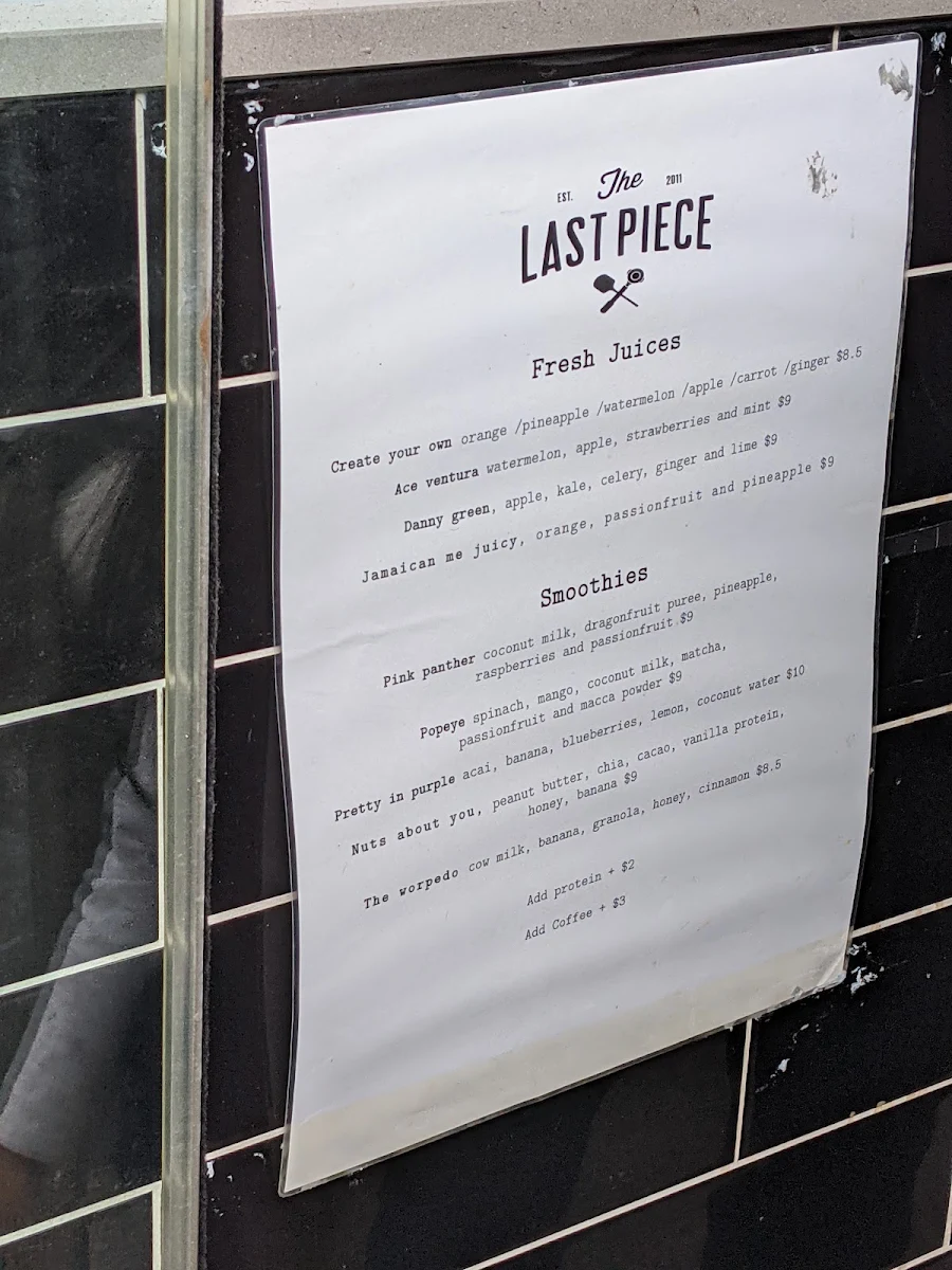 Menu, The Last Piece